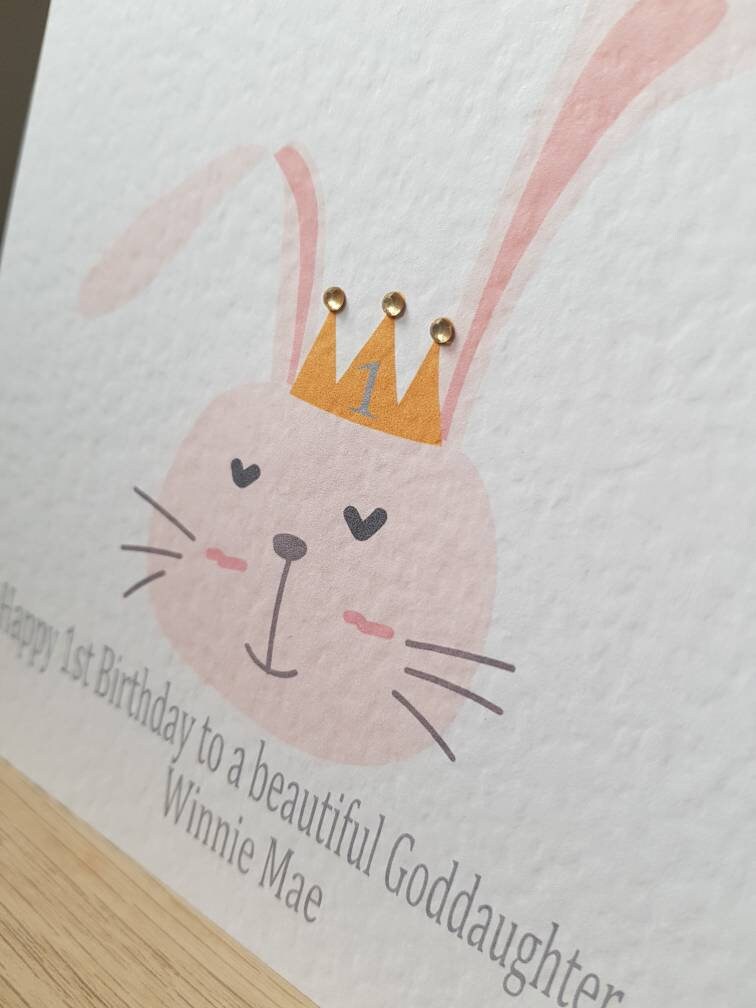 Personalised Girl's Birthday Card
