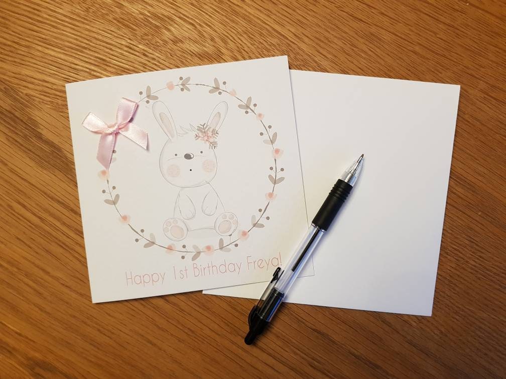 Personalised First Birthday Card