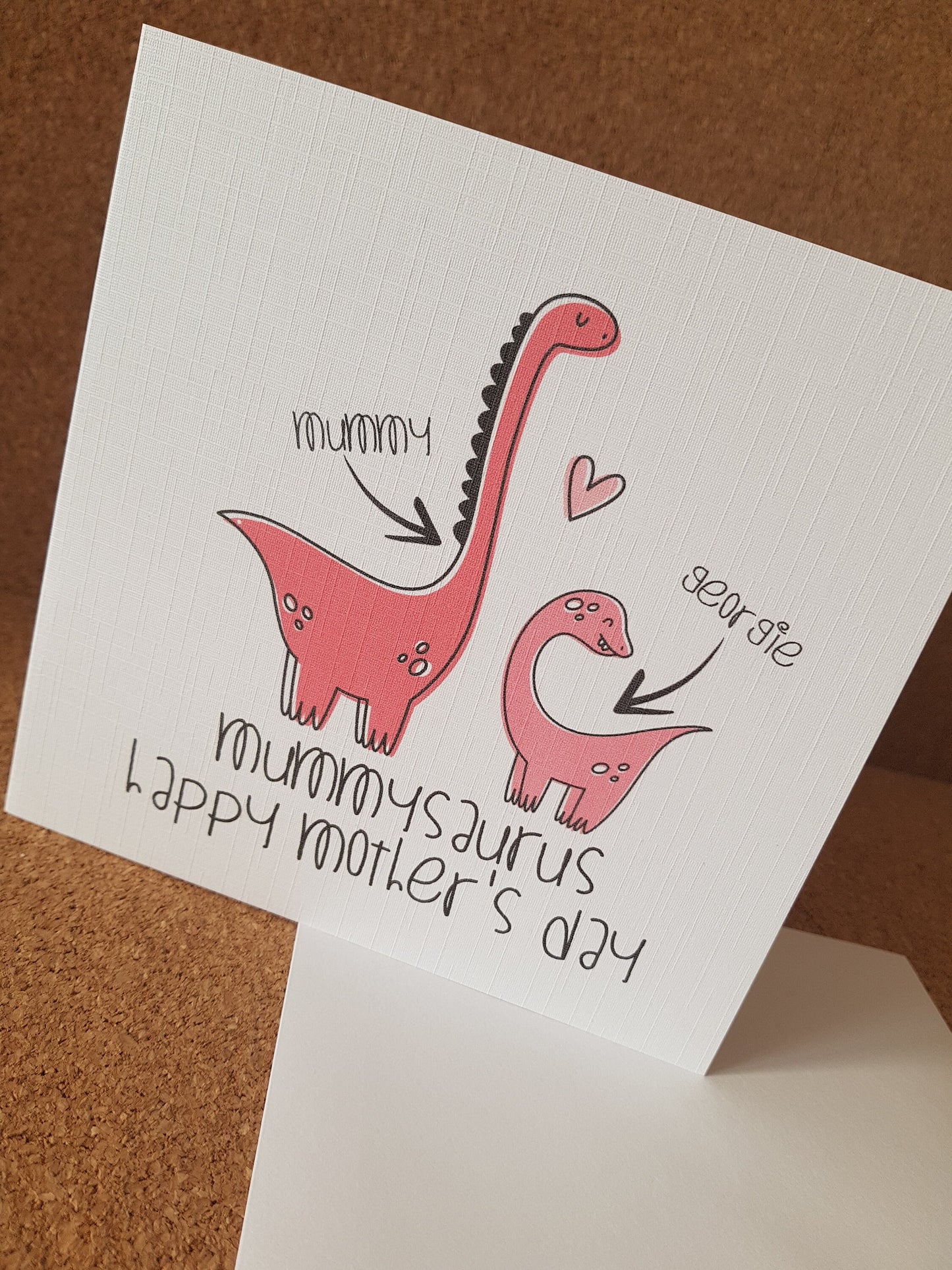 Personalised Dinosaur Mother's Day Card