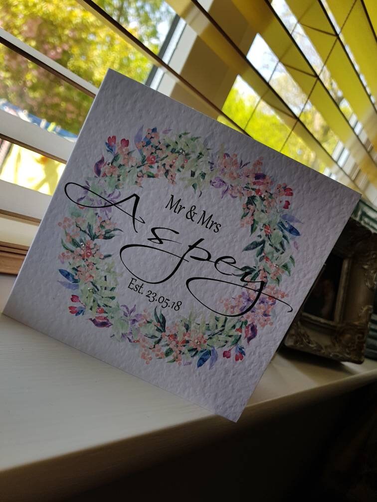 Personalised Wedding Card