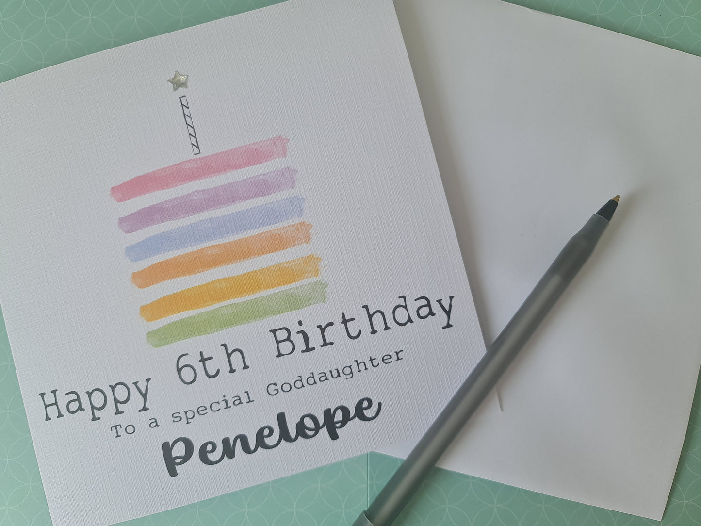 Personalised Girl's Age Birthday Card