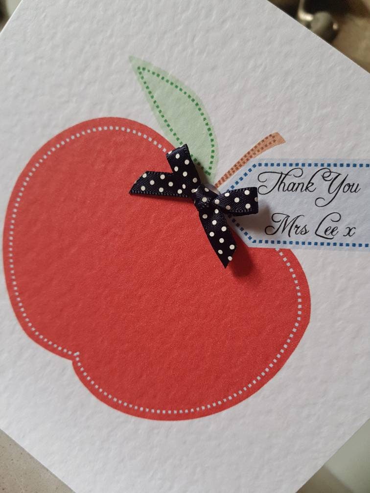 Personalised Teacher Thank You Card