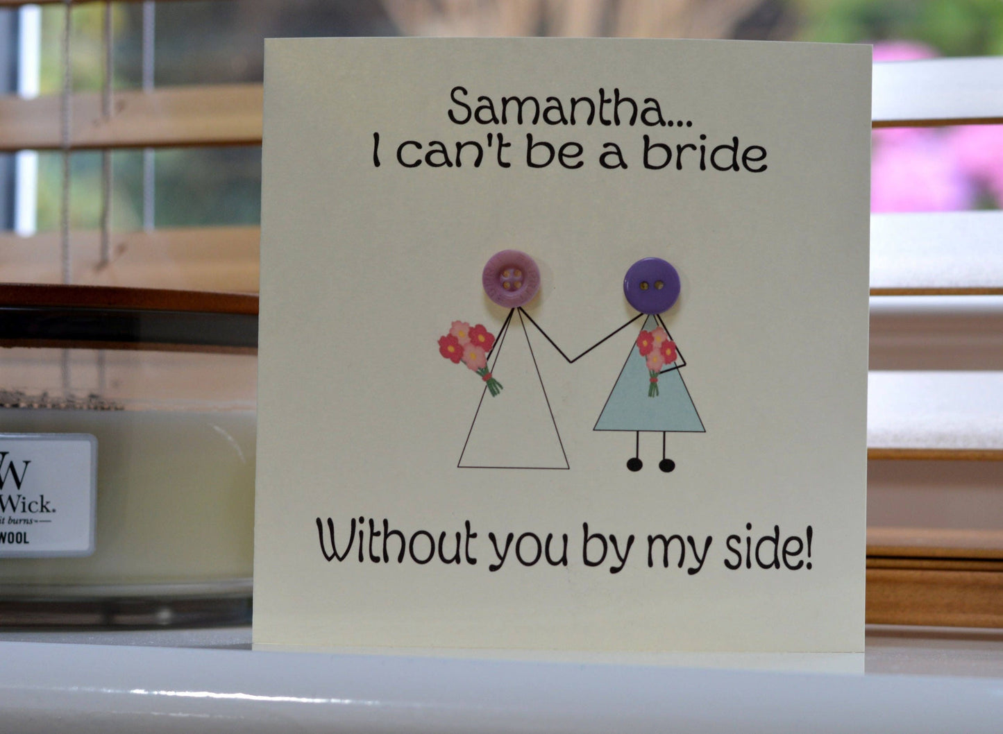 Personalised Will you be my Bridesmaid Card