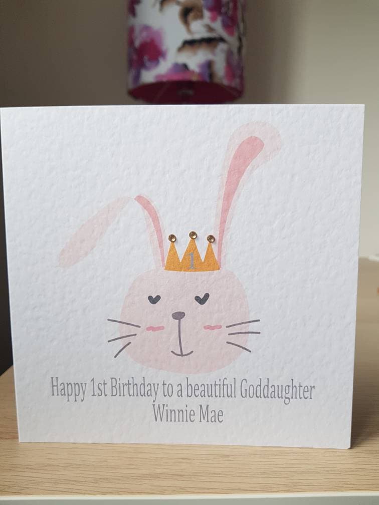 Personalised Girl's Birthday Card