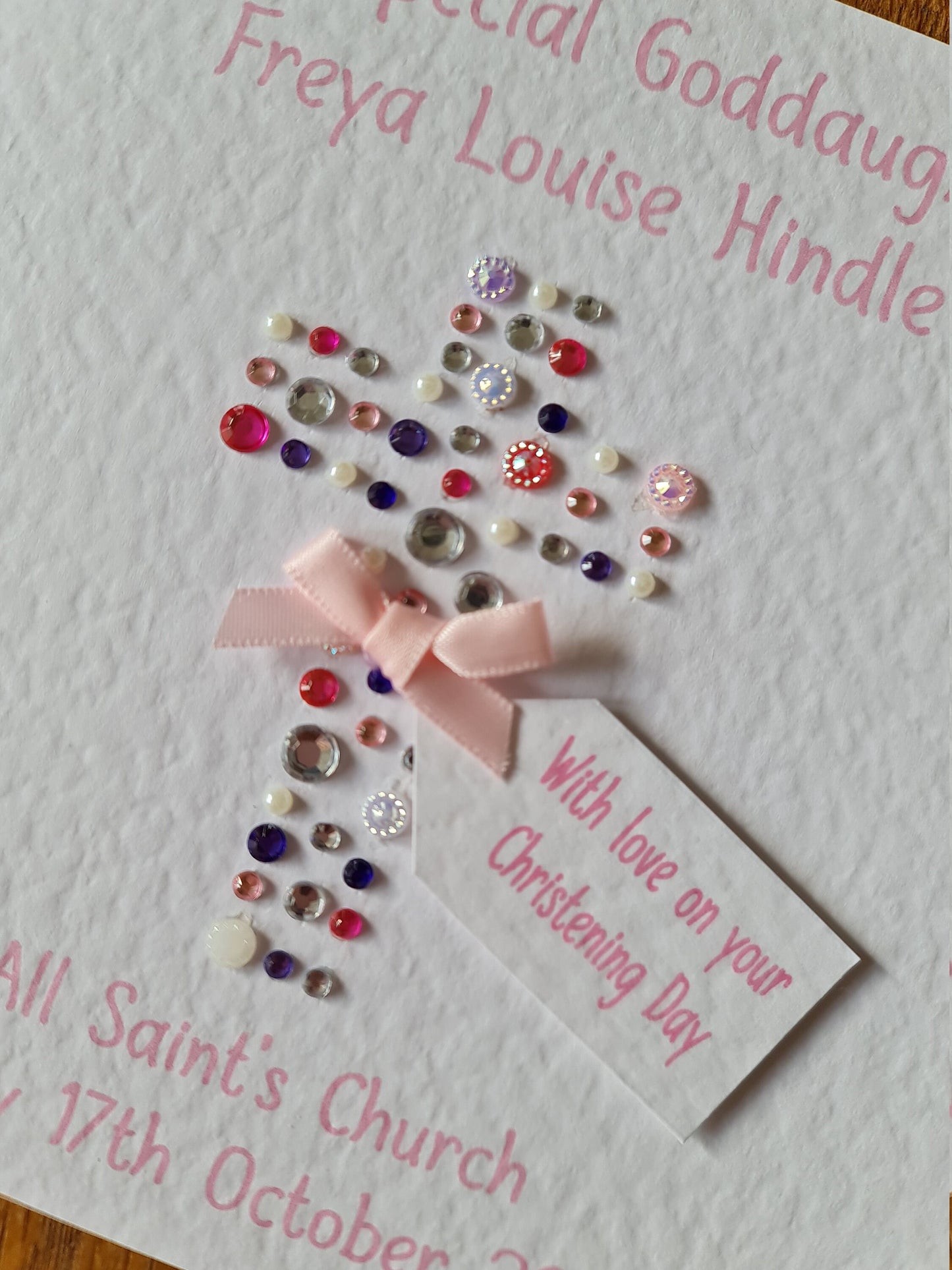 Personalised Christening Card