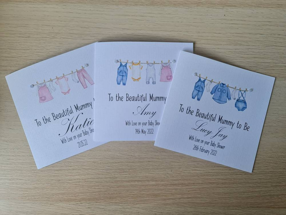 Personalised Baby Shower Card