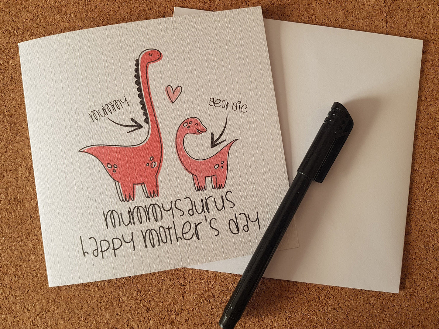 Personalised Dinosaur Mother's Day Card