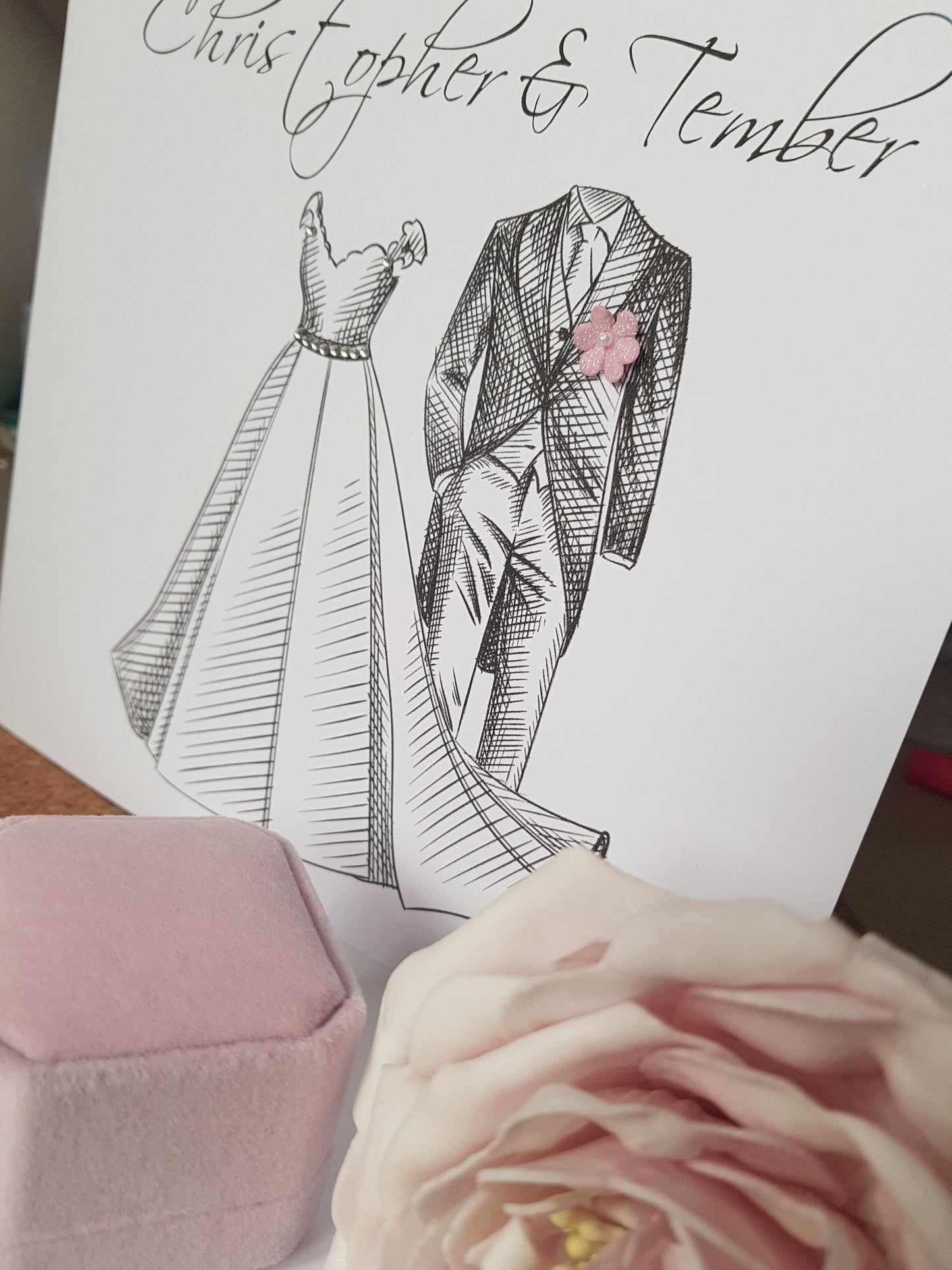 Personalised Couple Wedding Card