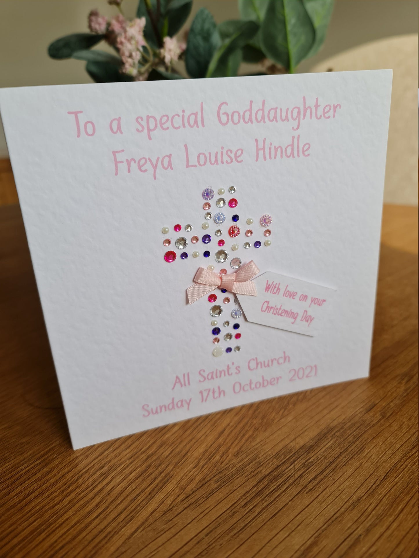 Personalised Christening Card