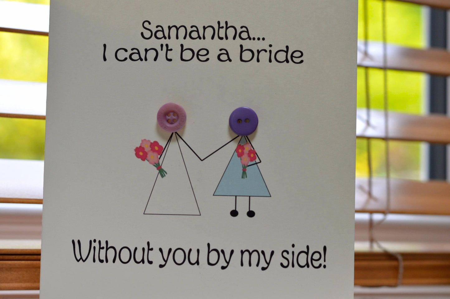Personalised Will you be my Bridesmaid Card