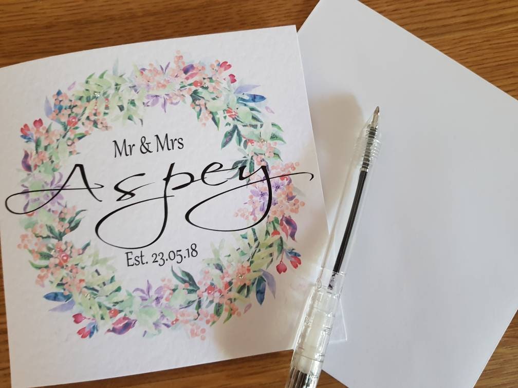 Personalised Wedding Card