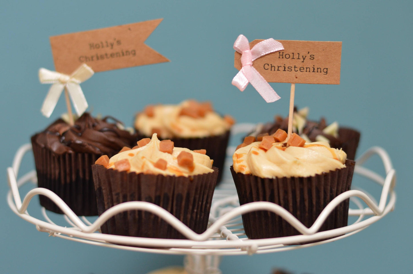 Wedding/ Anniversary Cupcake Toppers(12)