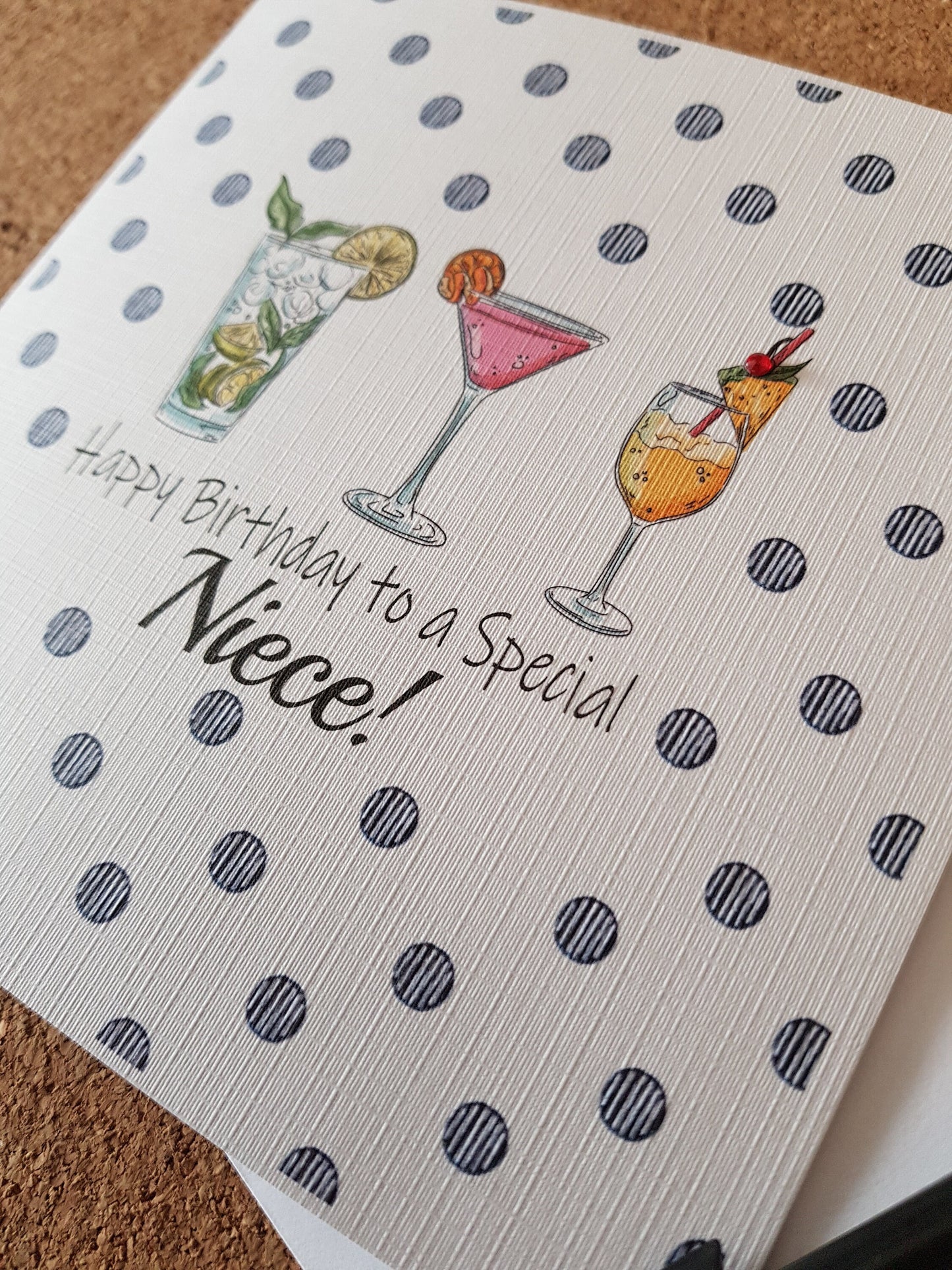 Personalised Cocktail Birthday Card