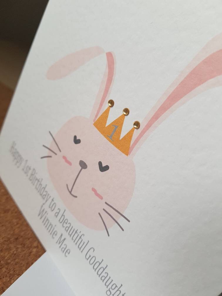 Personalised Girl's Birthday Card