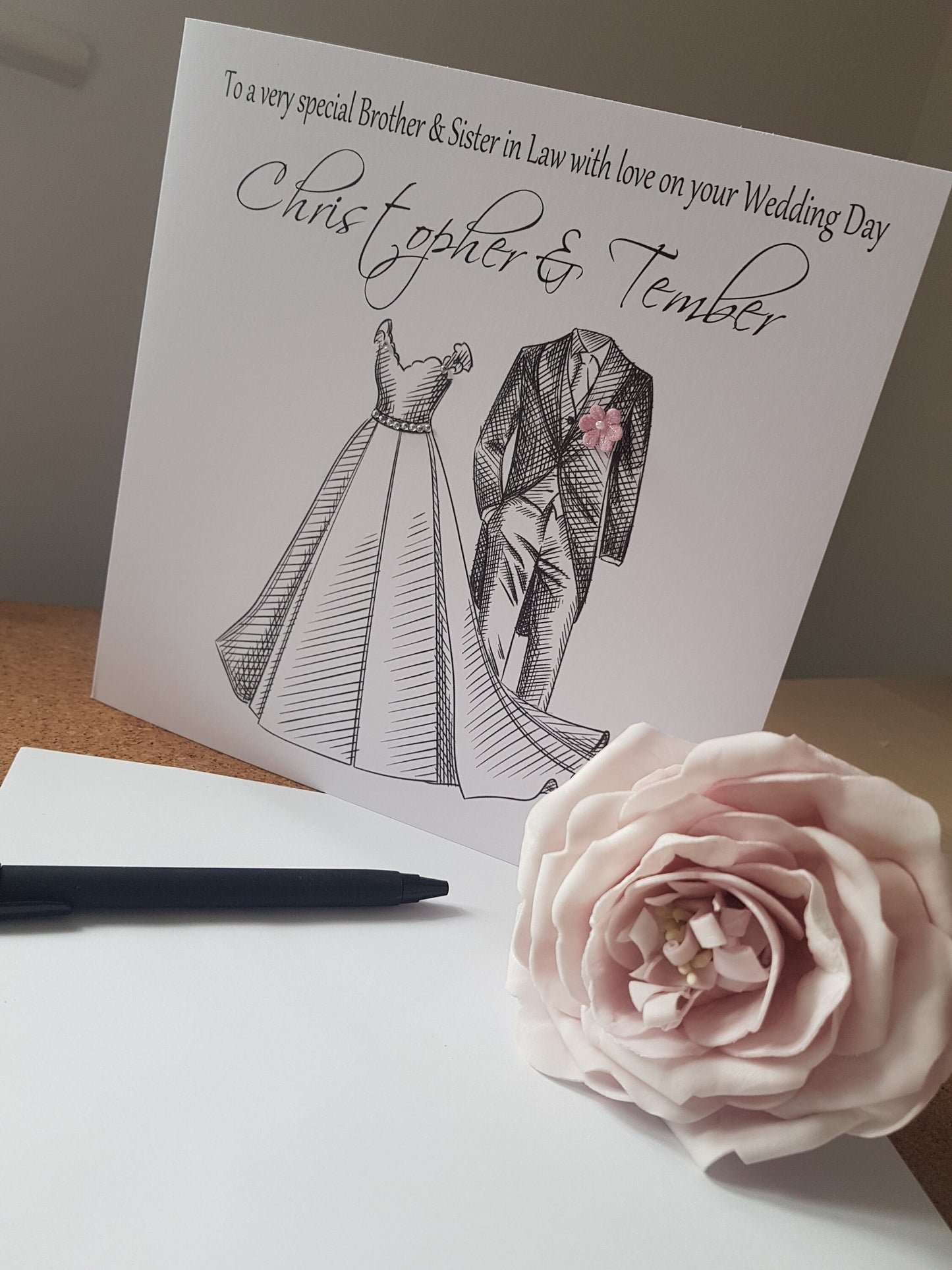 Personalised Couple Wedding Card