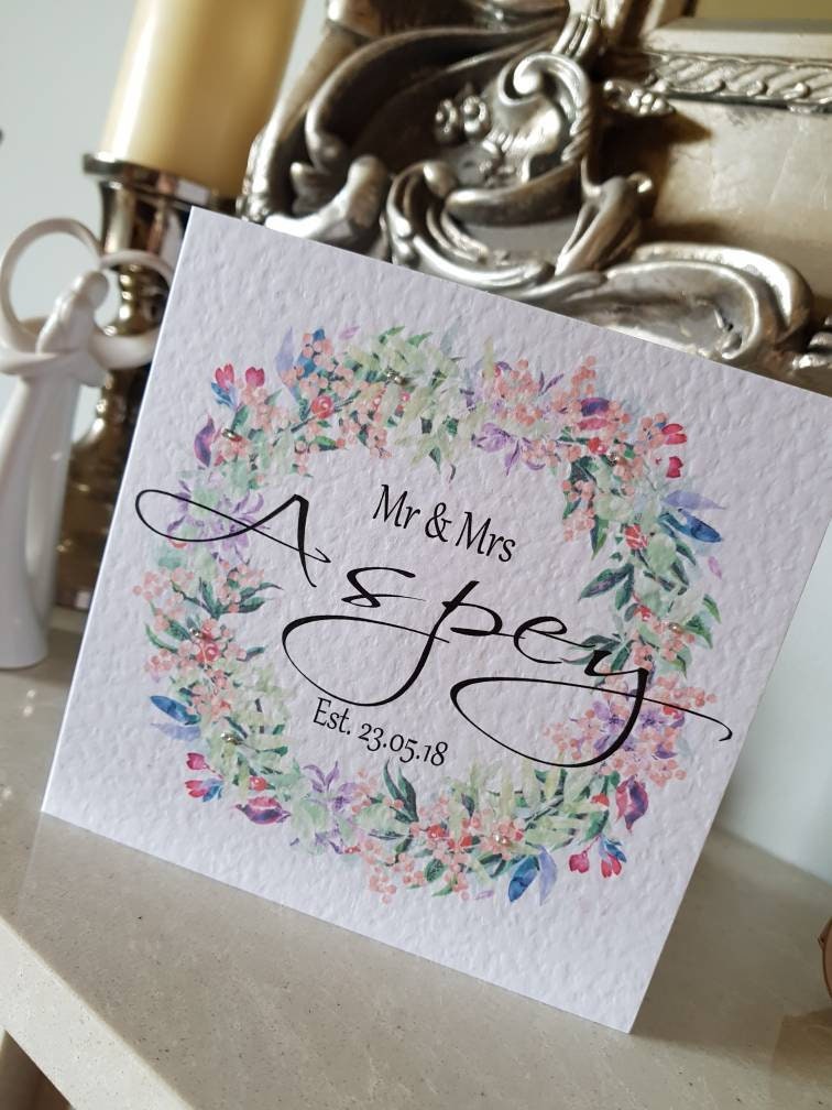 Personalised Wedding Card