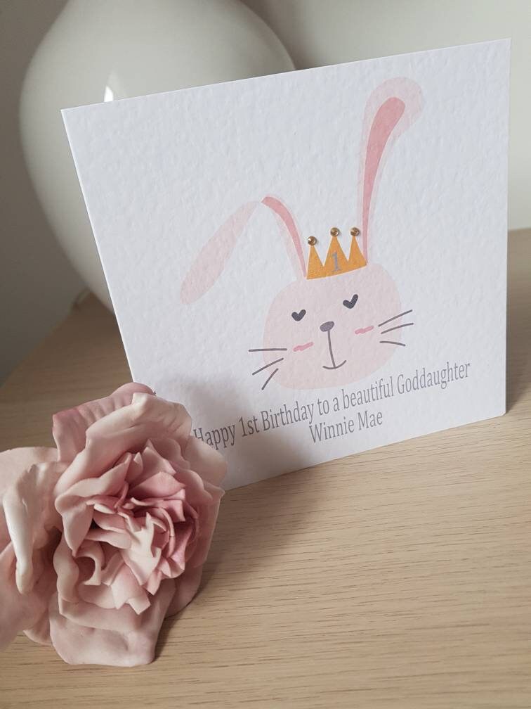 Personalised Girl's Birthday Card