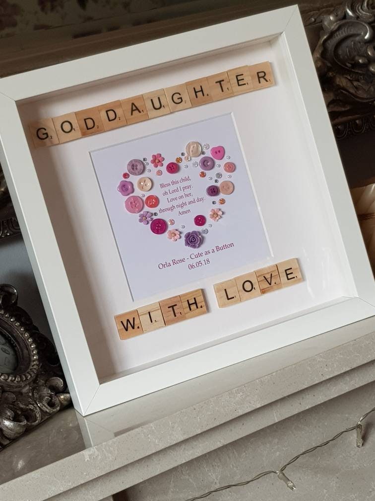 Personalised Christening Baby Frame