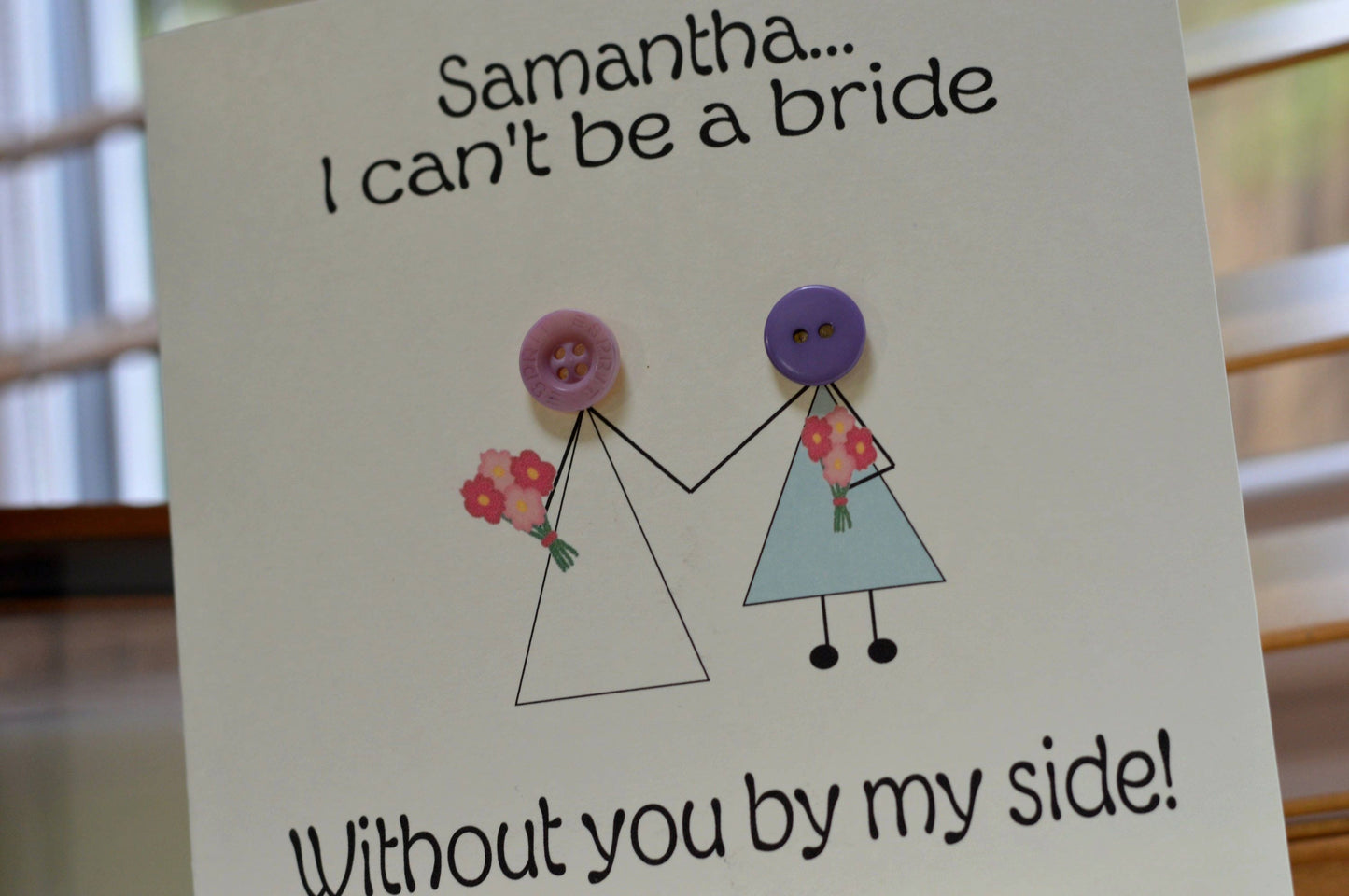 Personalised Will you be my Bridesmaid Card