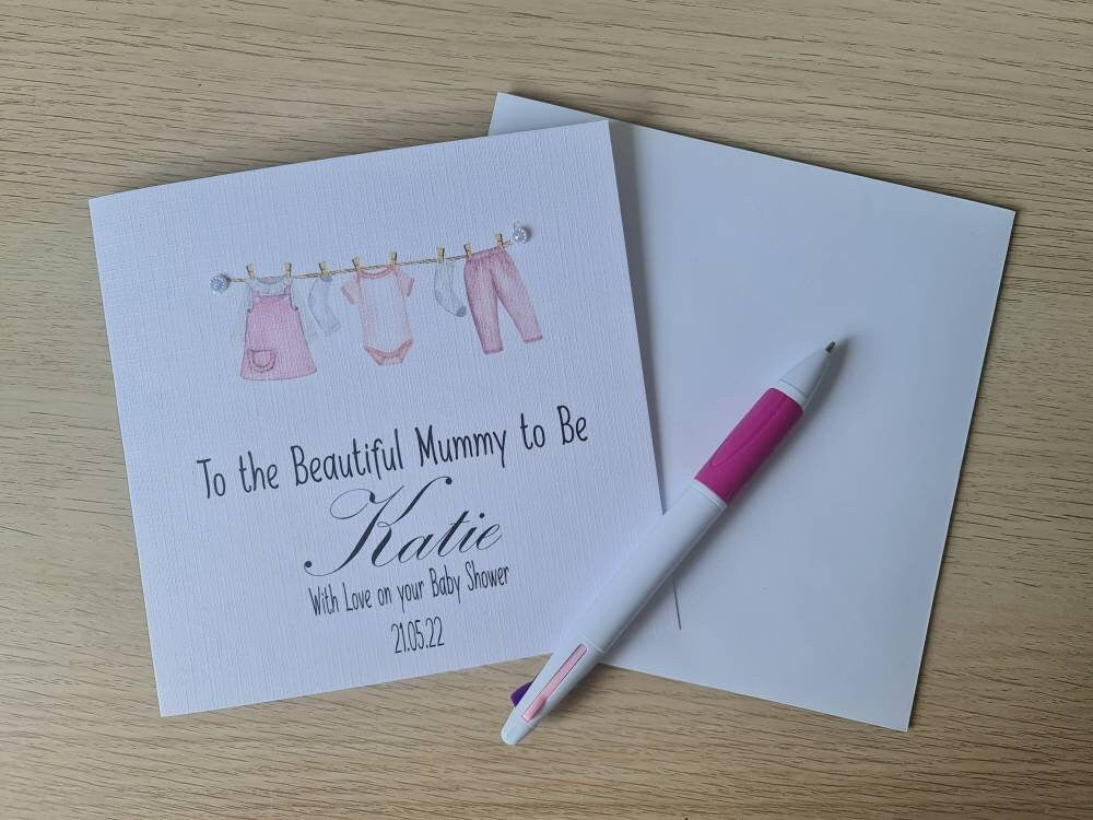 Personalised Baby Shower Card