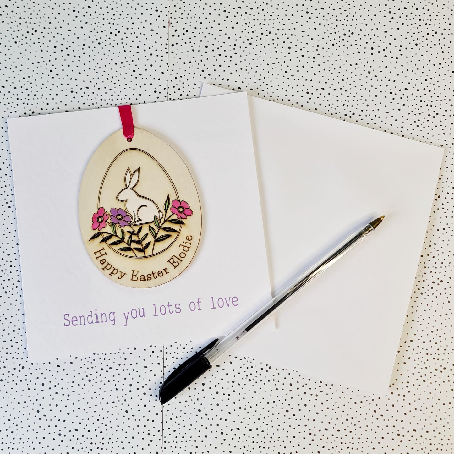 Personalised Easter Decoration Card