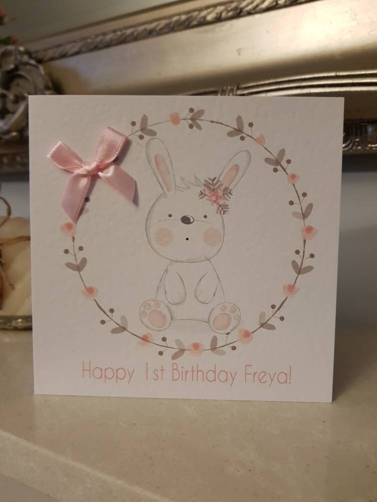 Personalised First Birthday Card