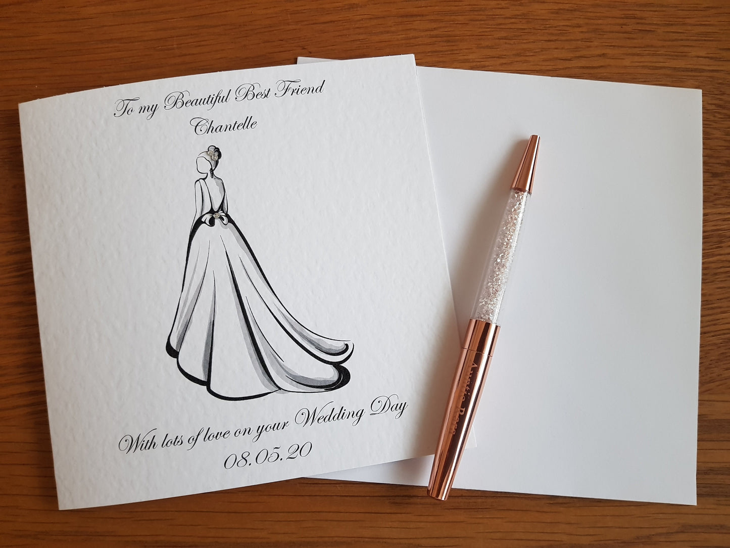 Personalised Bride Wedding Day Card