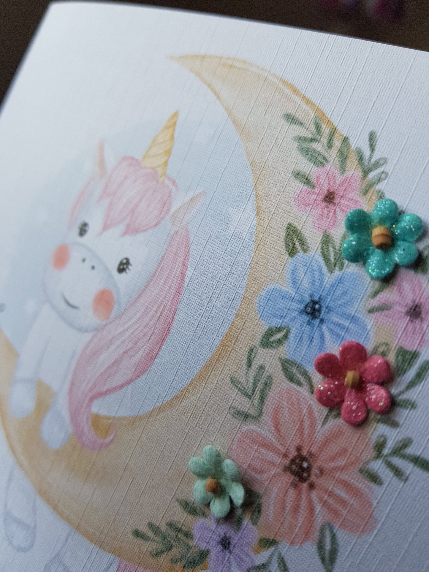 Personalised Unicorn Birthday Card