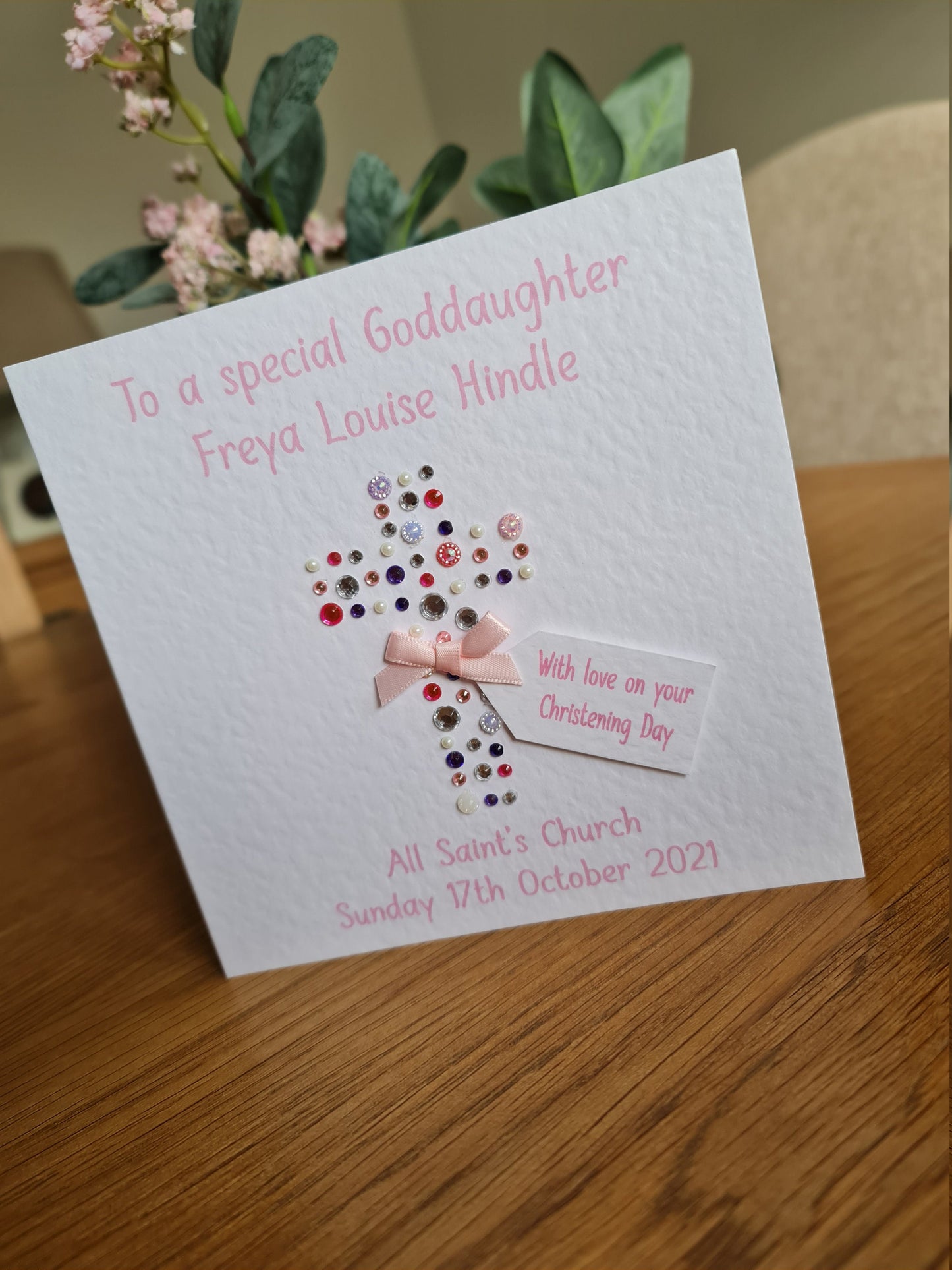Personalised Christening Card