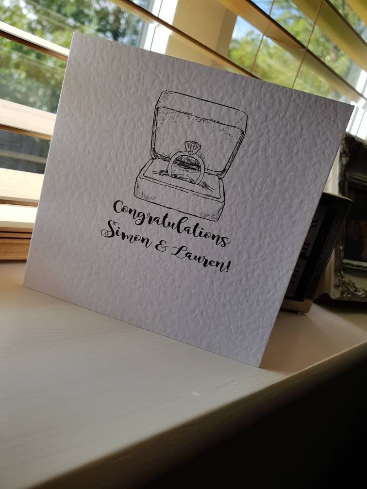 Personalised Engagement Card