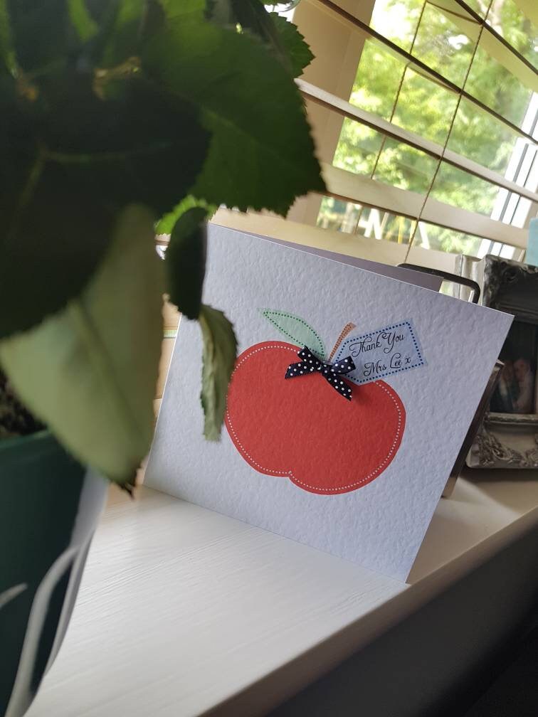 Personalised Teacher Thank You Card