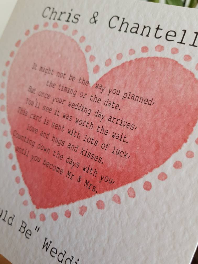 Would Be Wedding Day Card