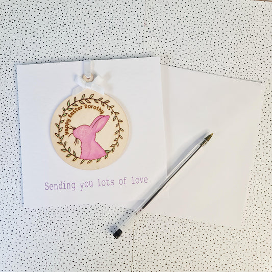 Personalised Easter Decoration Card