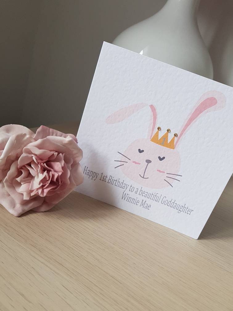 Personalised Girl's Birthday Card