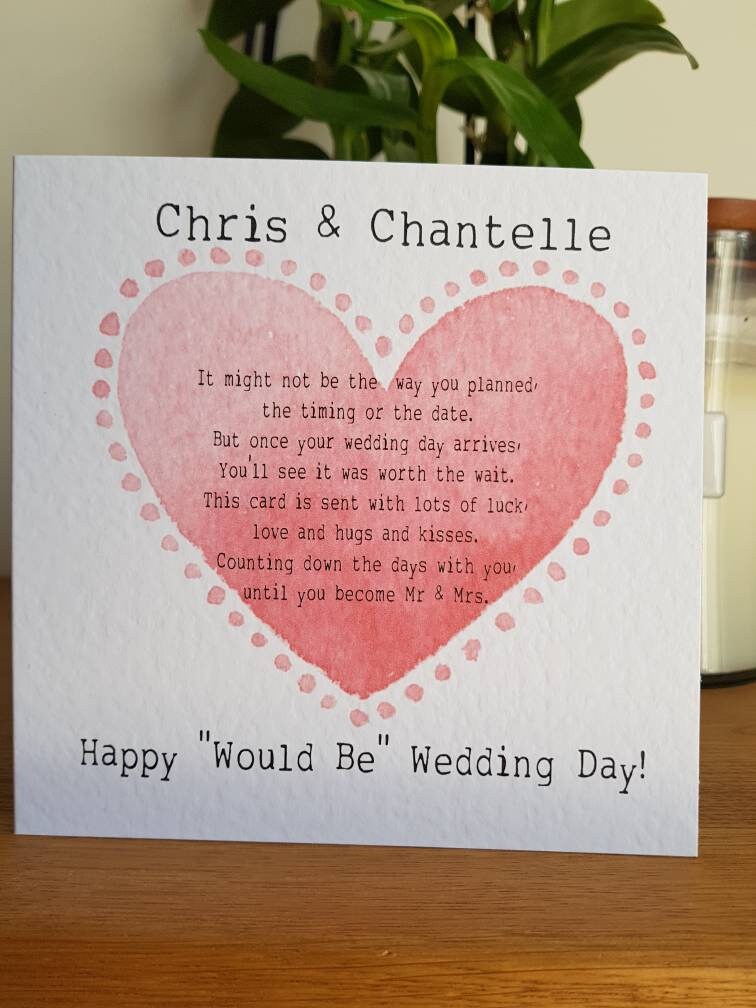 Would Be Wedding Day Card