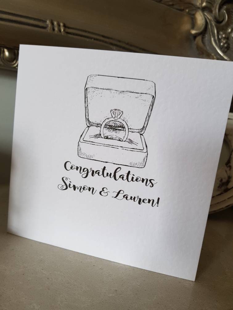 Personalised Engagement Card