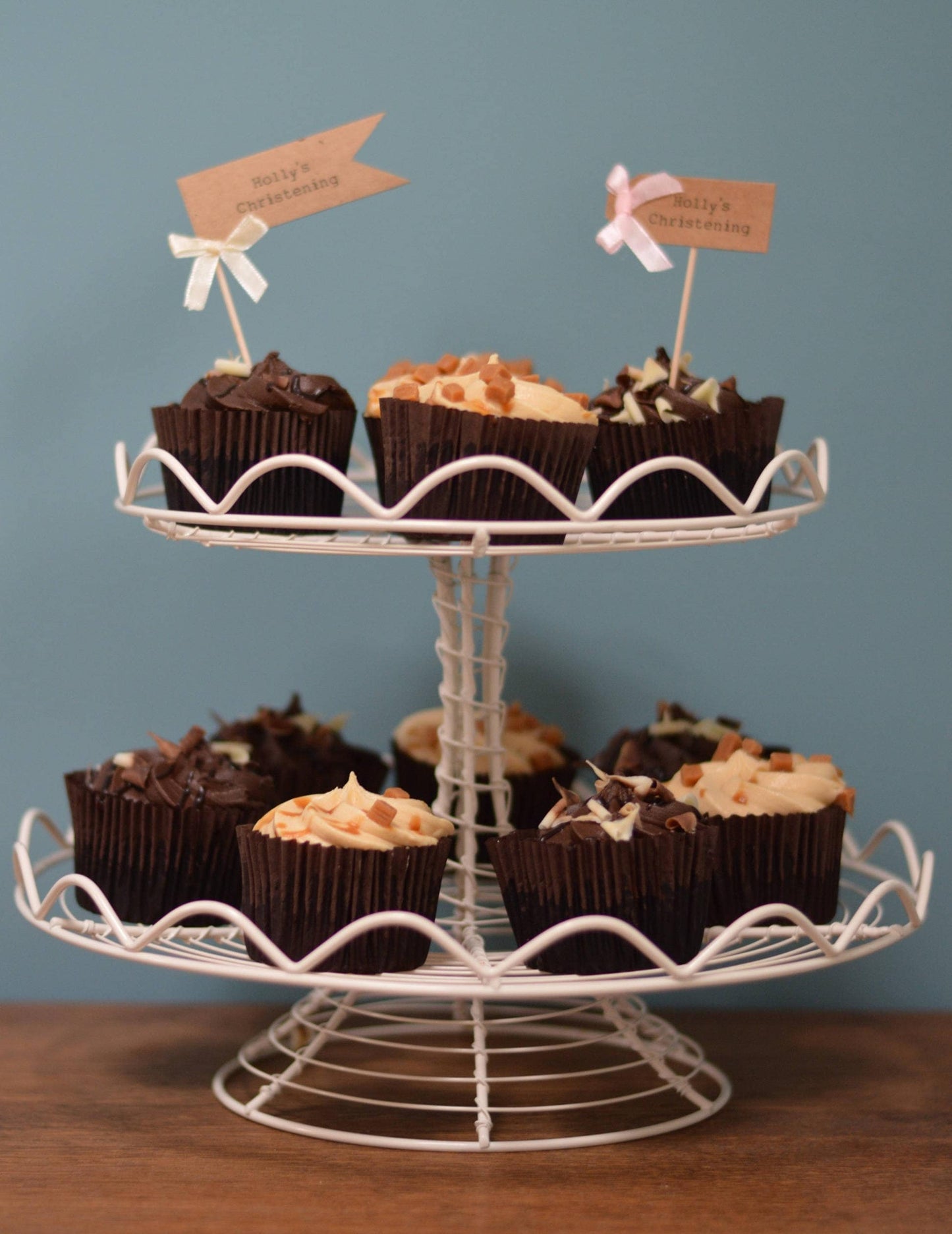 Wedding/ Anniversary Cupcake Toppers(12)