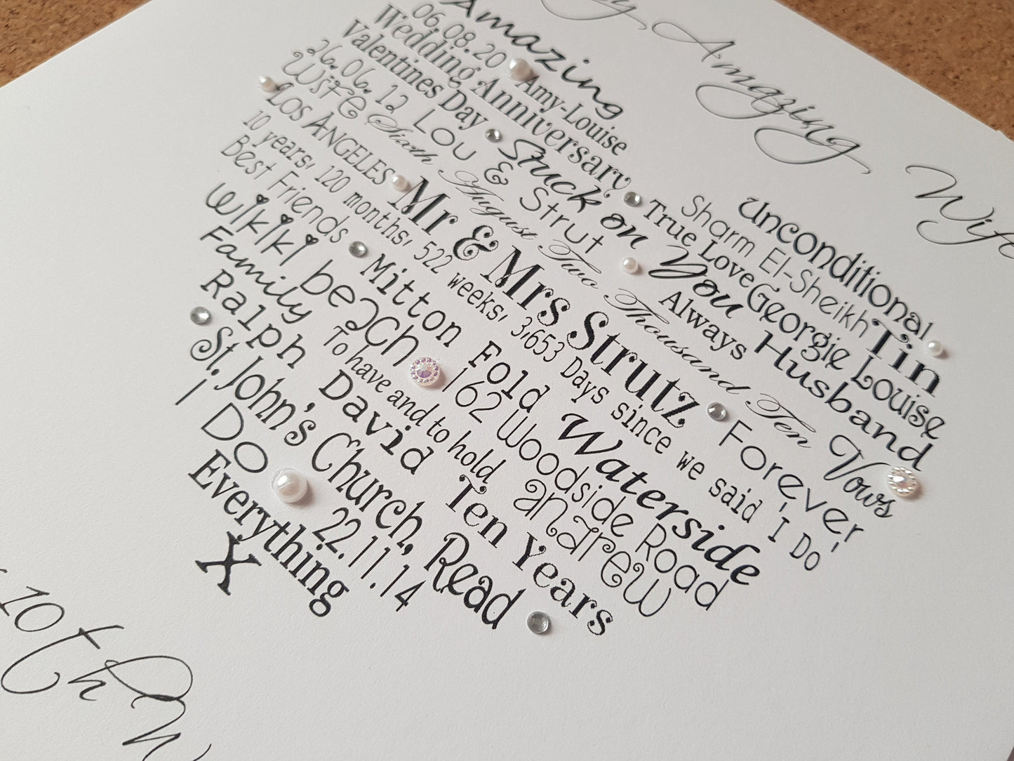 Personalised Wedding / Anniversary Card