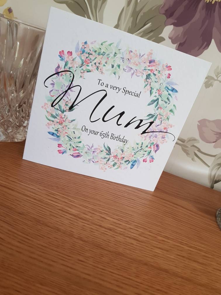 Personalised Mum Birthday Card