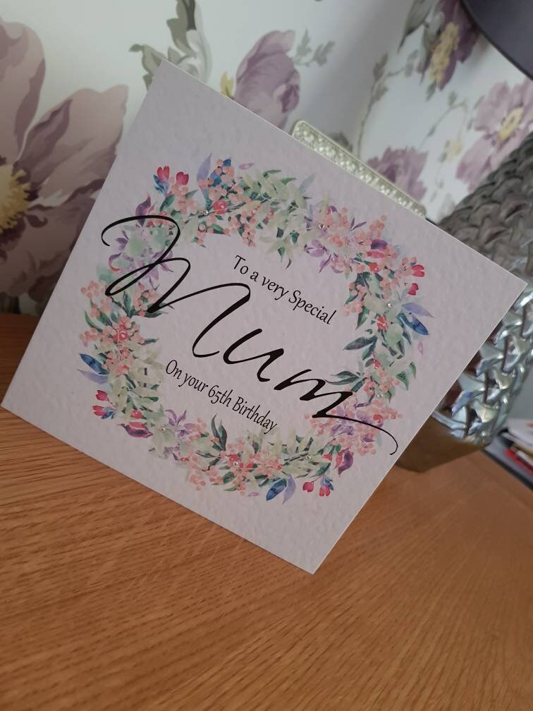 Personalised Mum Birthday Card