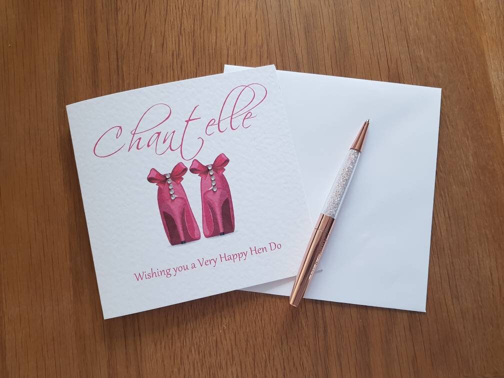 Personalised Hen Party Card