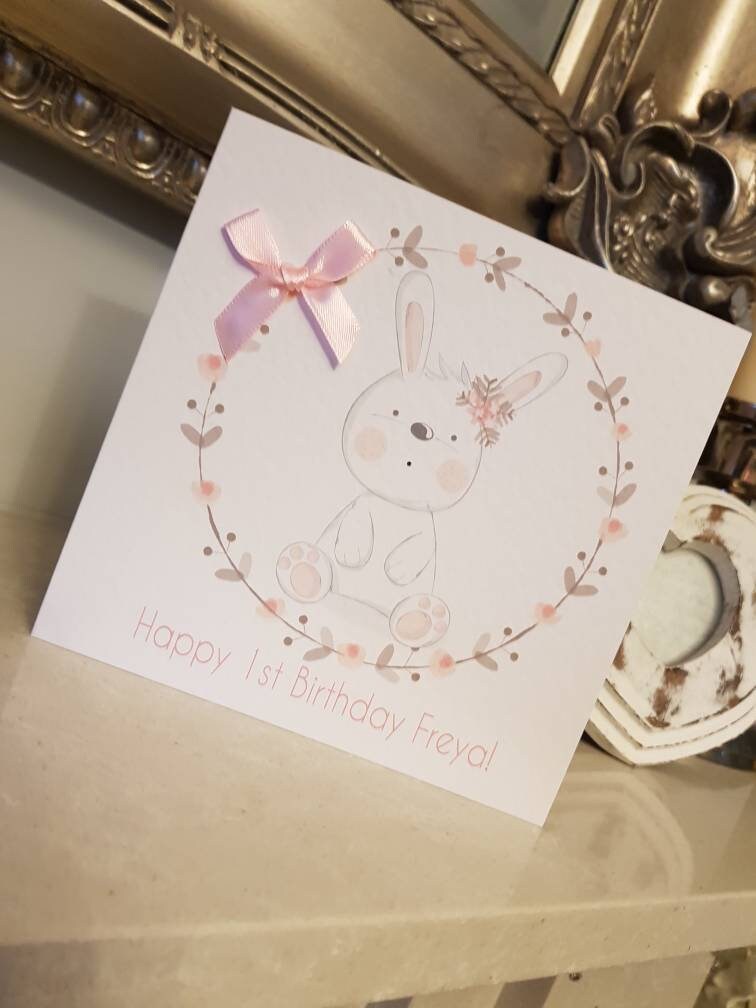 Personalised First Birthday Card
