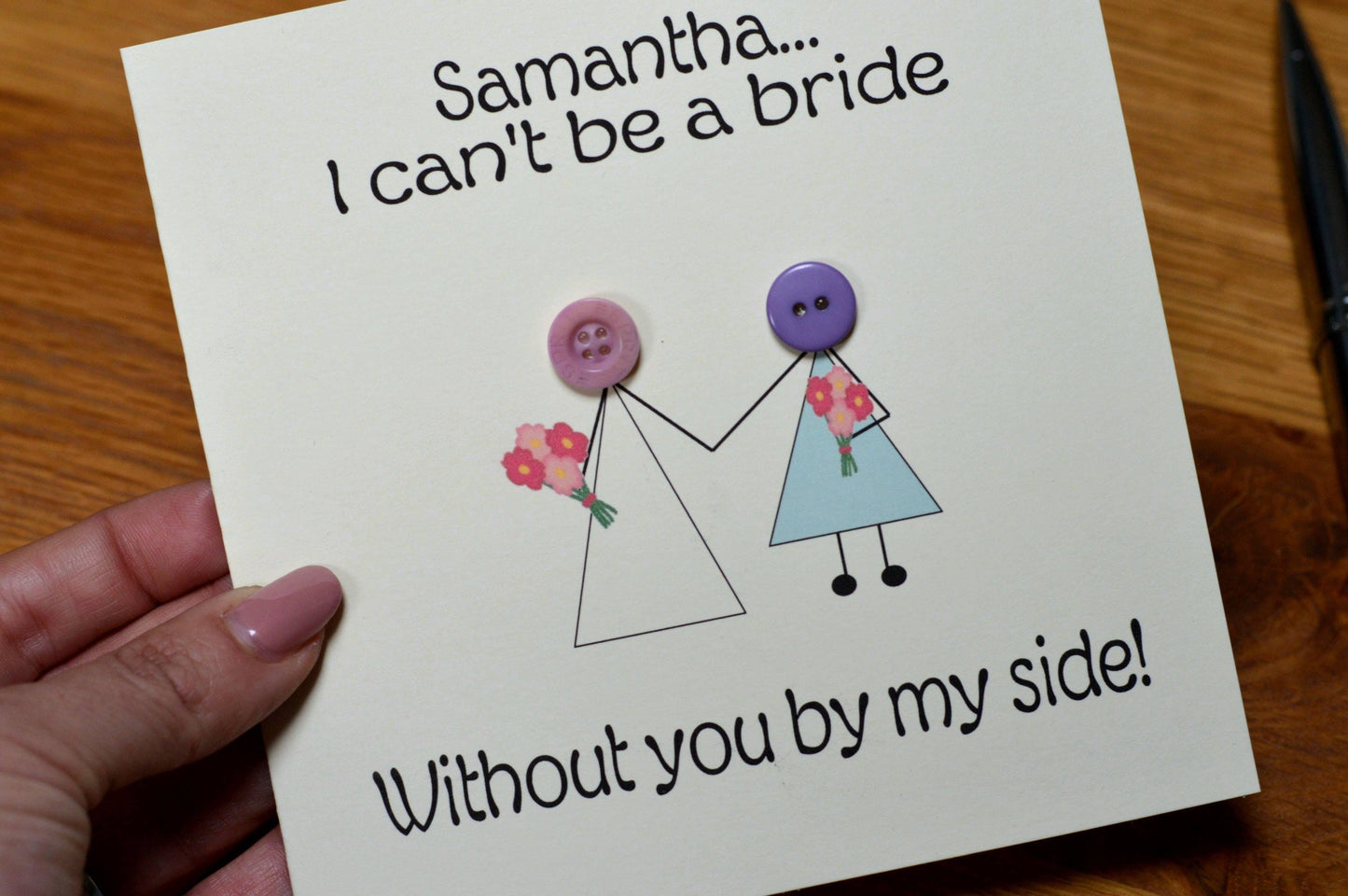 Personalised Will you be my Bridesmaid Card