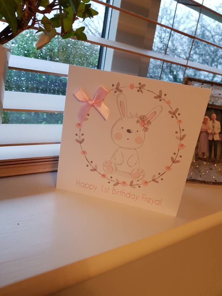 Personalised First Birthday Card