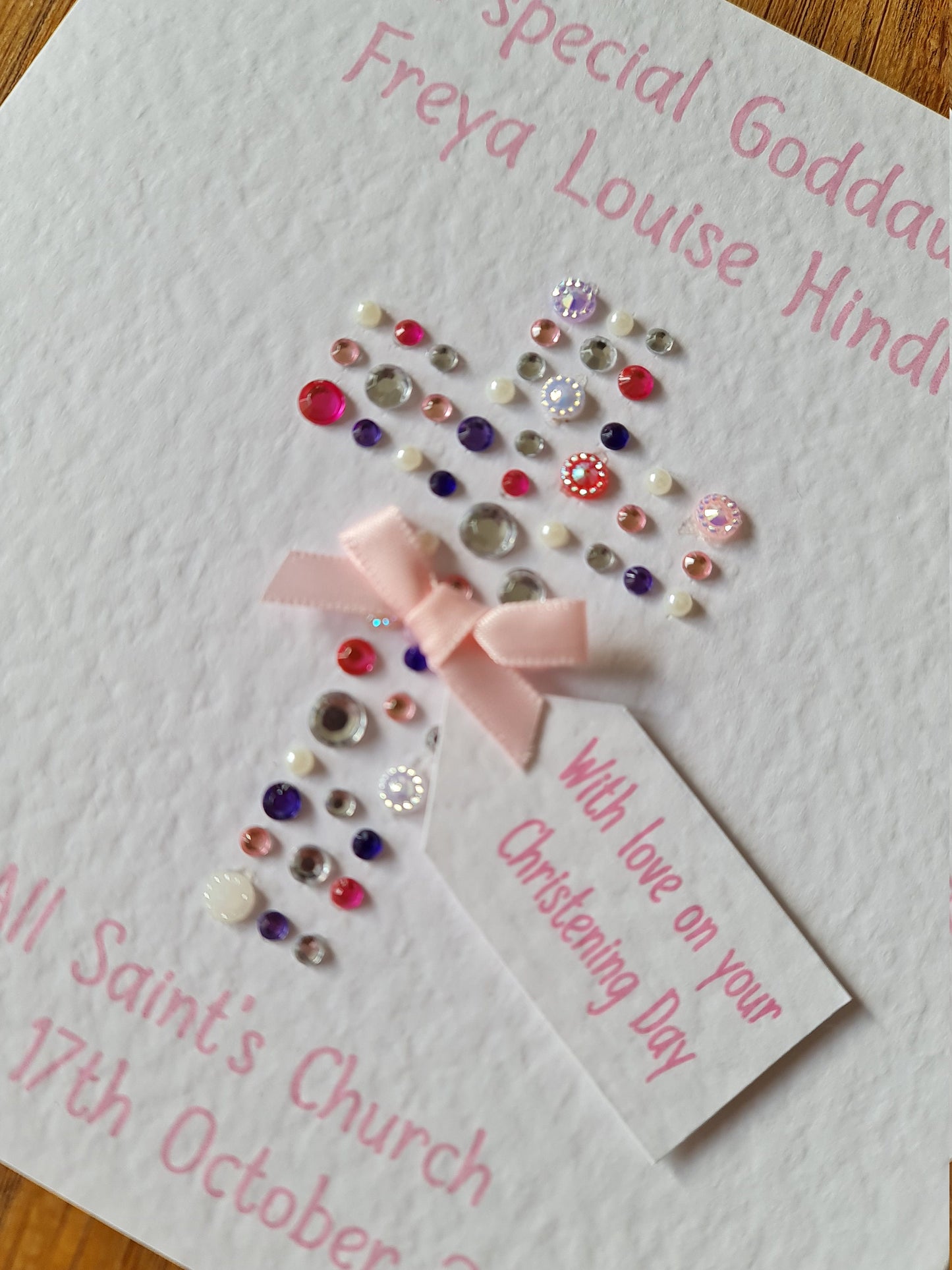 Personalised Christening Card