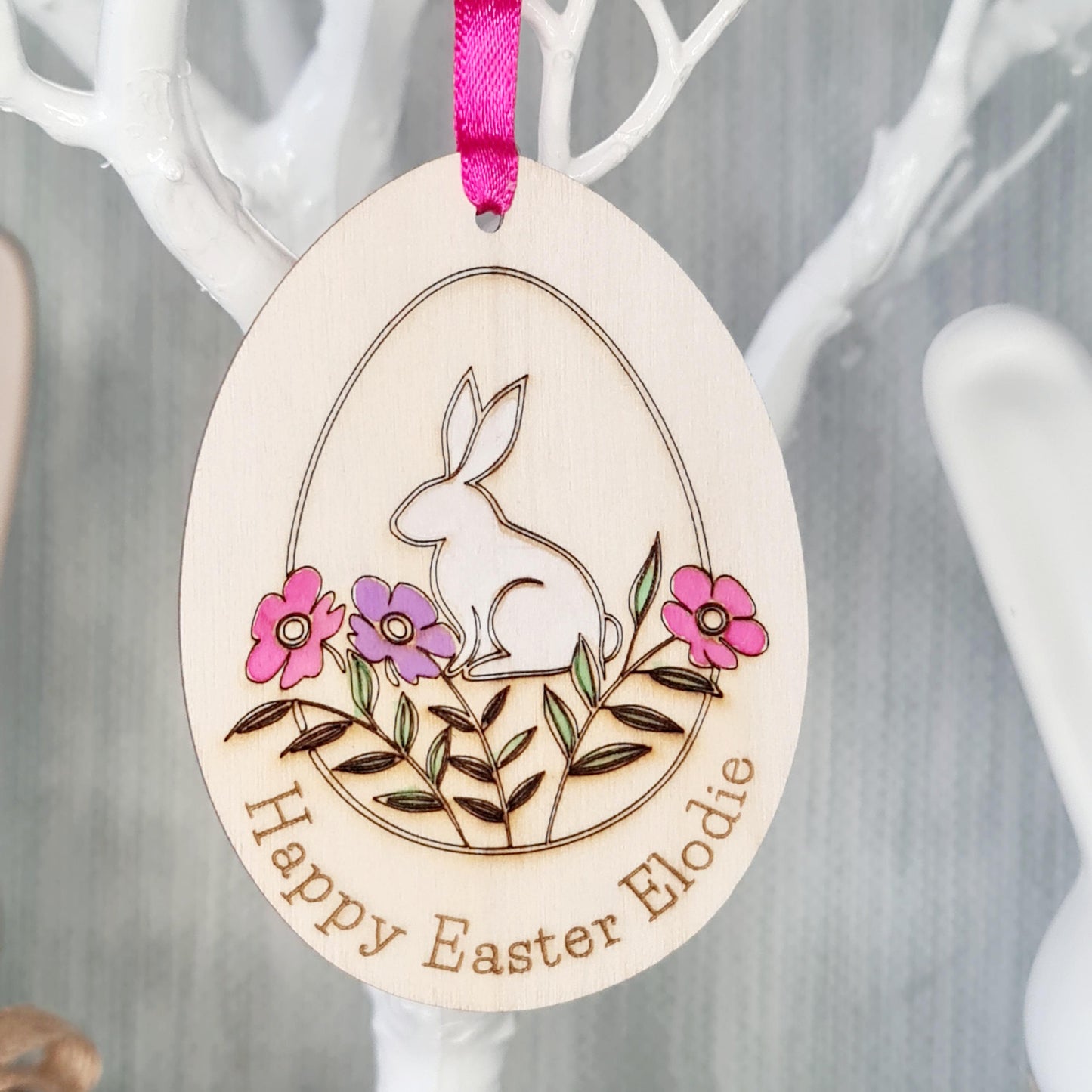 Personalised Easter Decoration Card