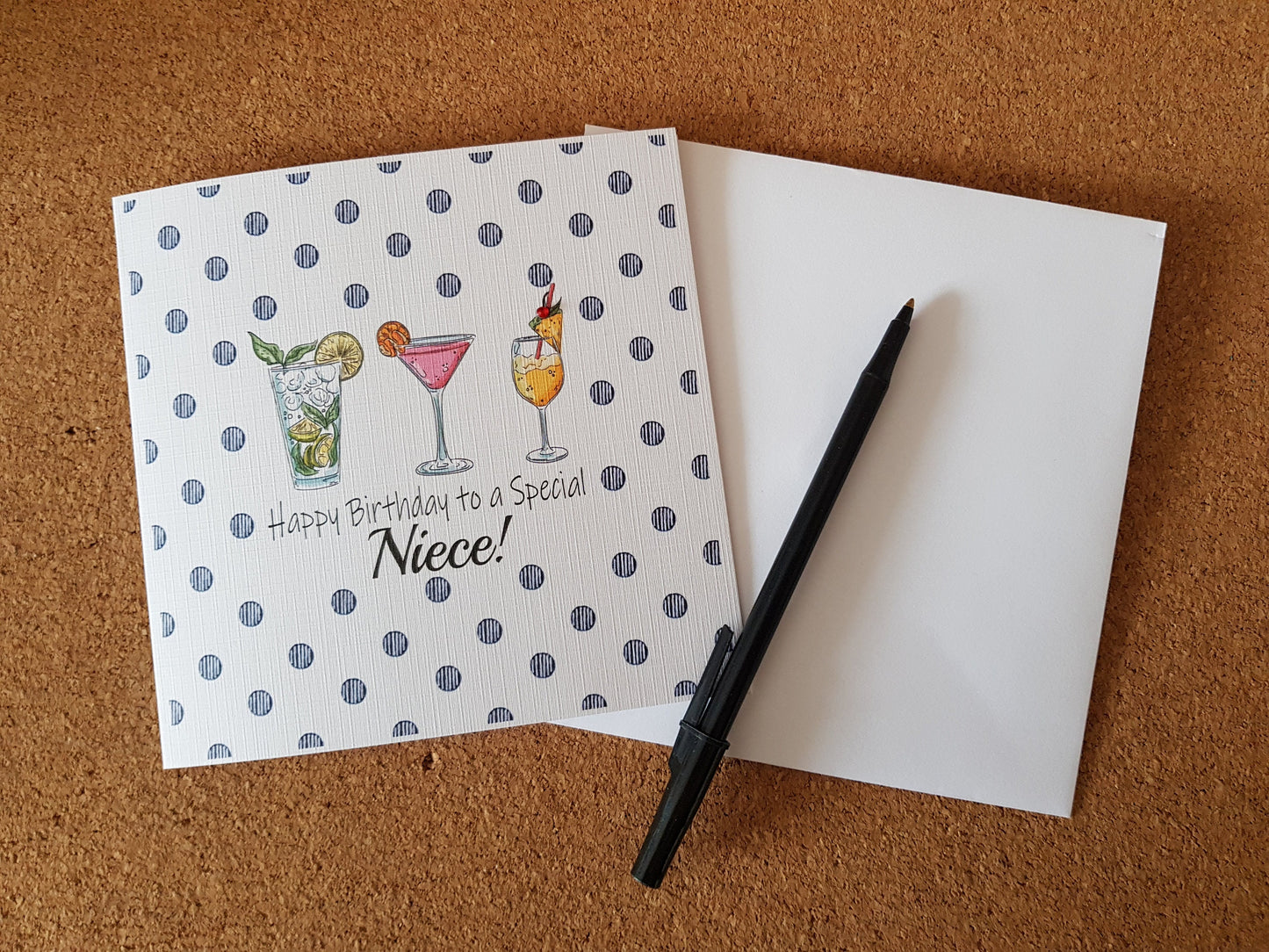 Personalised Cocktail Birthday Card