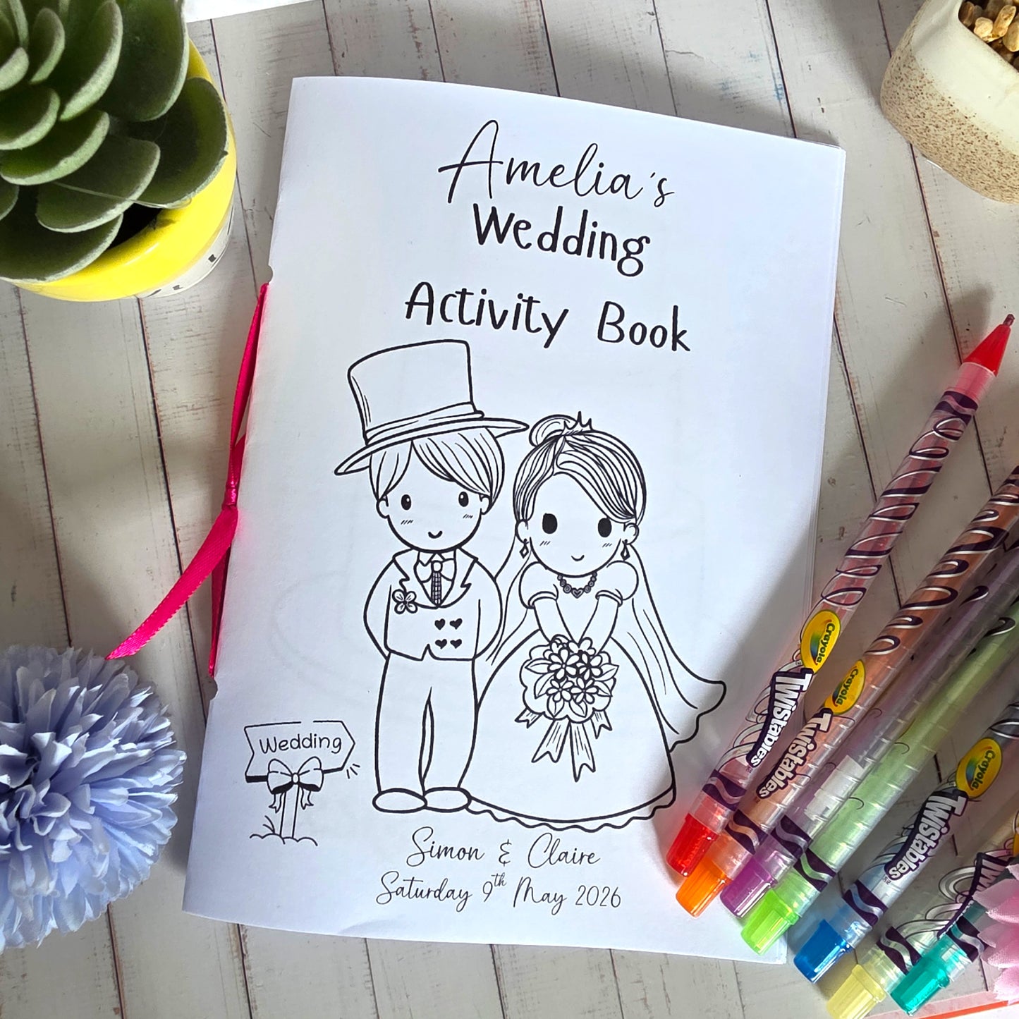 Personalised Wedding Activity Books