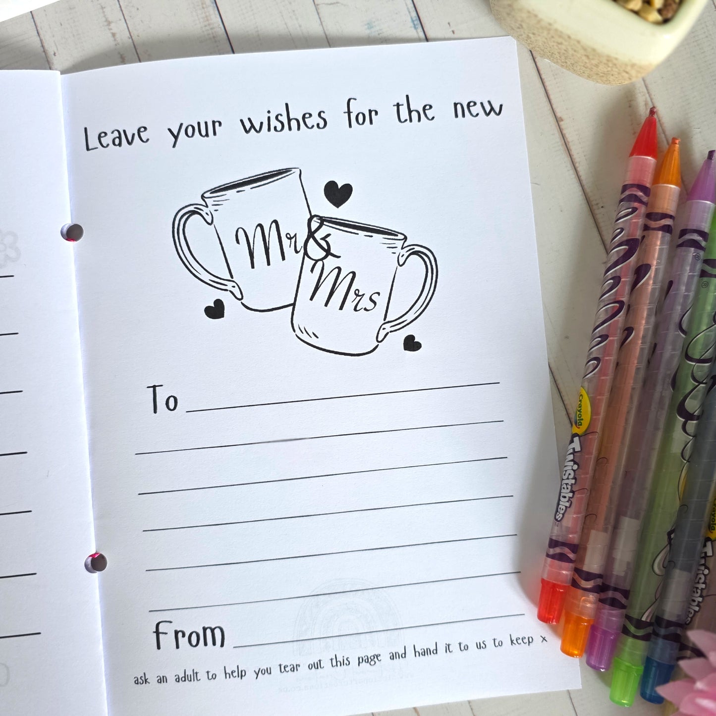 Personalised Wedding Activity Books