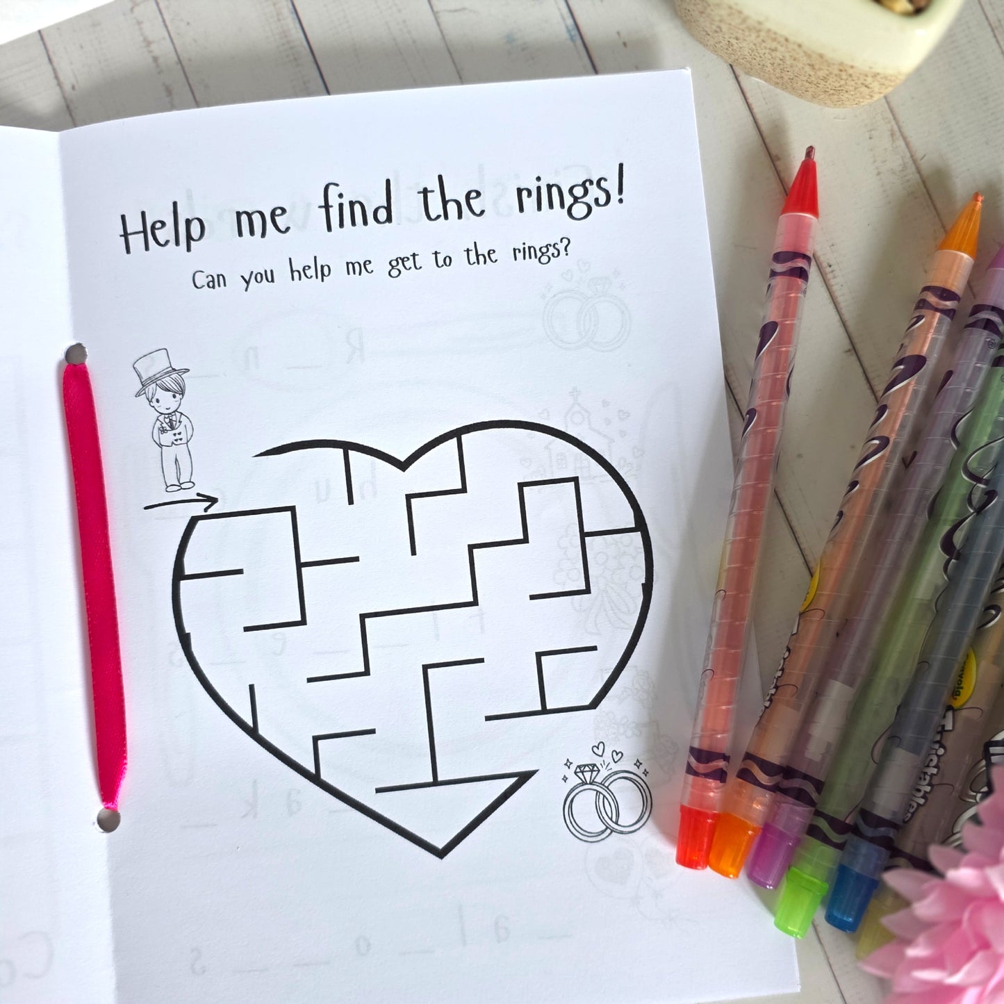 Personalised Wedding Activity Books